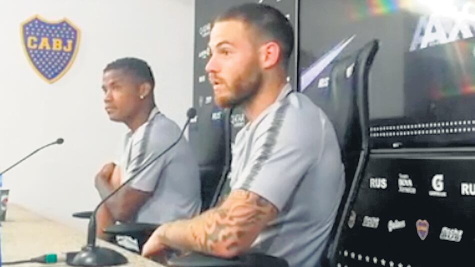 Barrios y Nández hablaron luego del intenso entrenamiento conducido por Guillermo en Casa Amarilla.