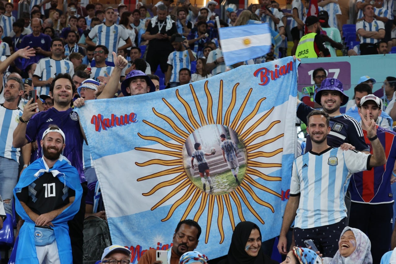Los hinchas argentinos
