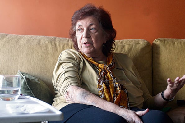 Beatriz Rajland recibió ayer muestras de solidaridad en su departamento del barrio de Palermo.