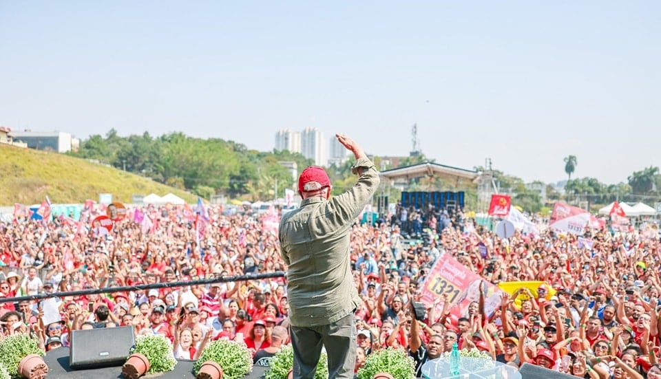 El expresidente brasileño Luiz Inácio Lula da Silva durante un acto en San Pablo / Redes sociales Lula