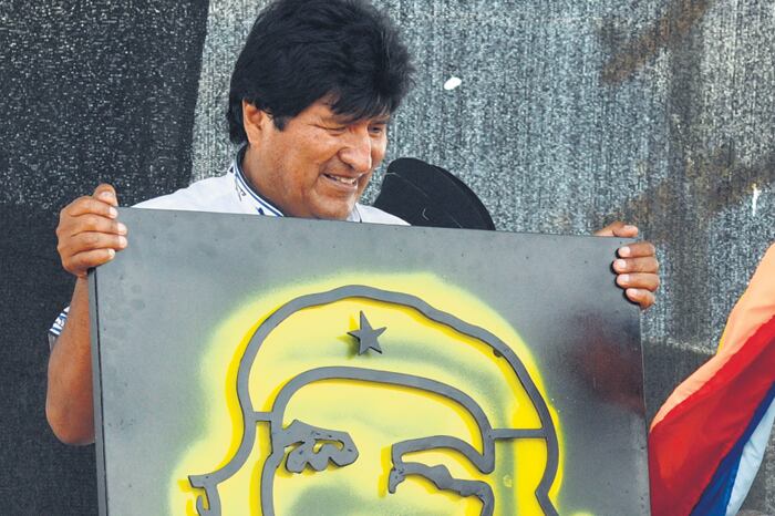Evo Morales dio un discurso en homenaje al Che.