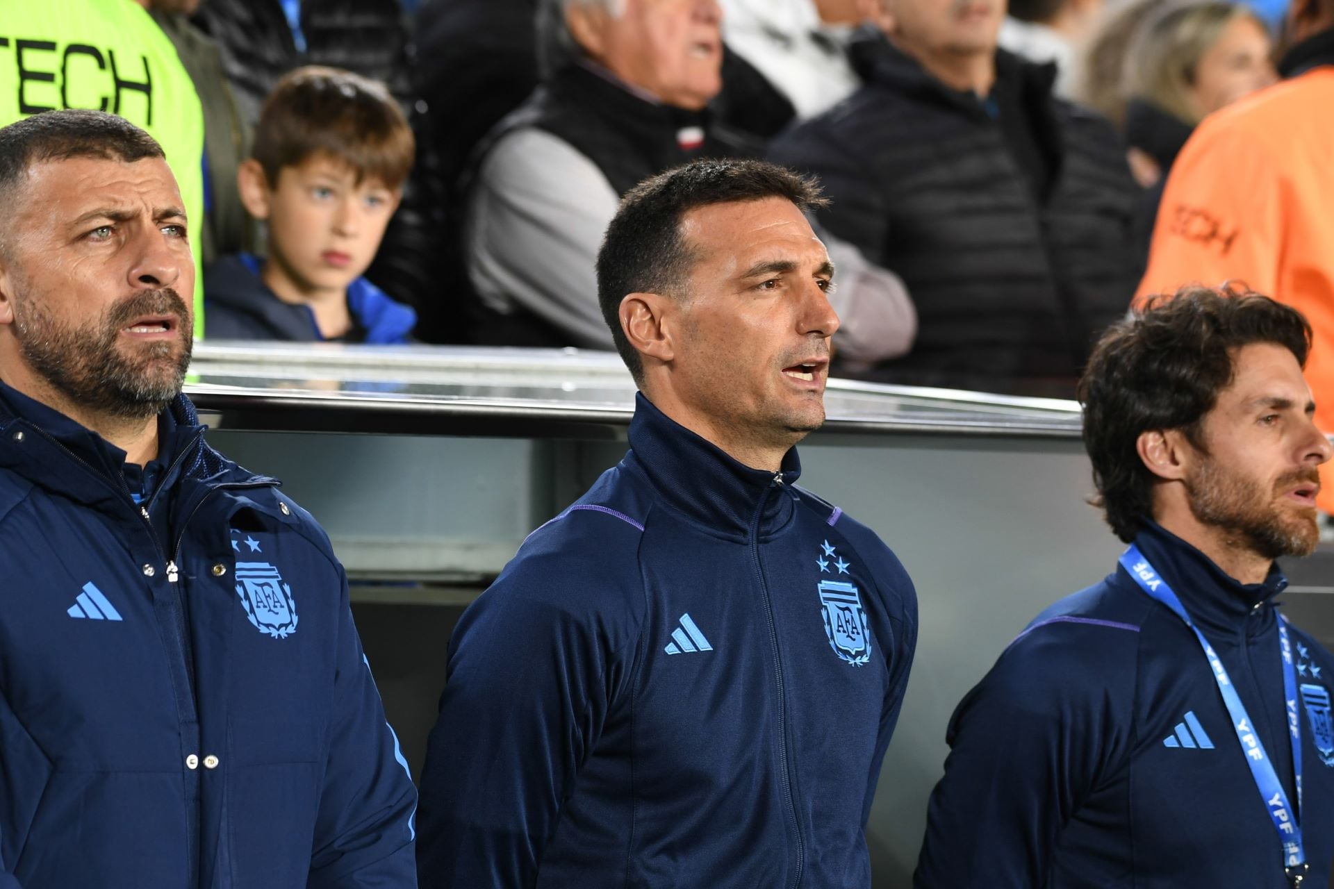 Quién reemplazará a Scaloni en el partido del sábado contra Perú | Foto NA: AFA