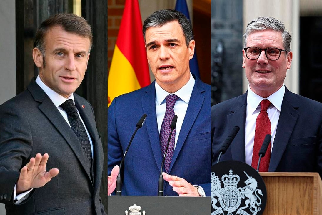 macron sanchez starmer