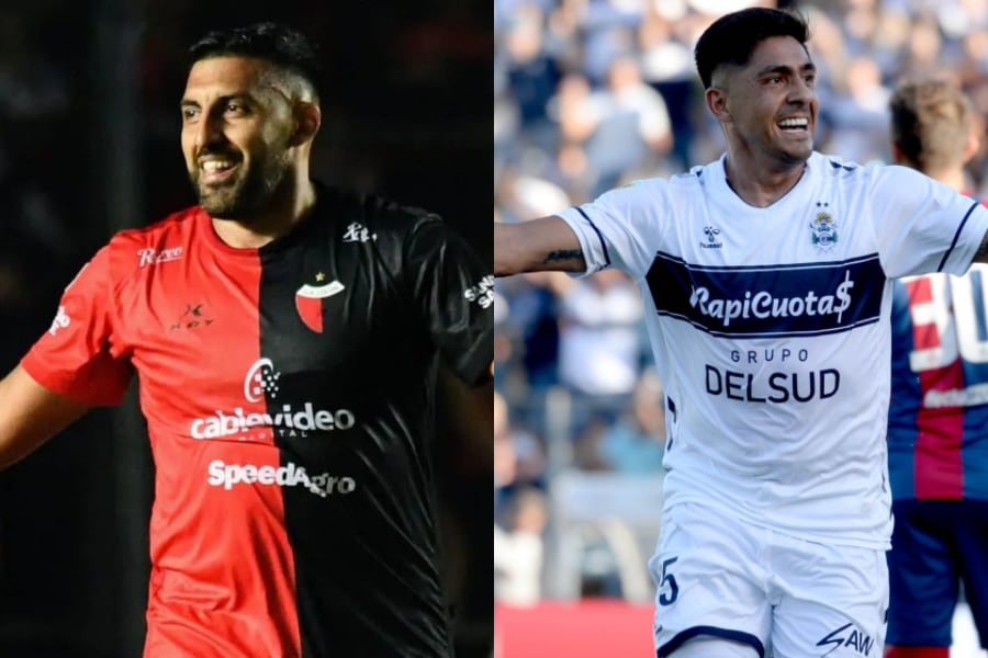 Ramón "Wanchope" Ábila y Cristian Tarragona.