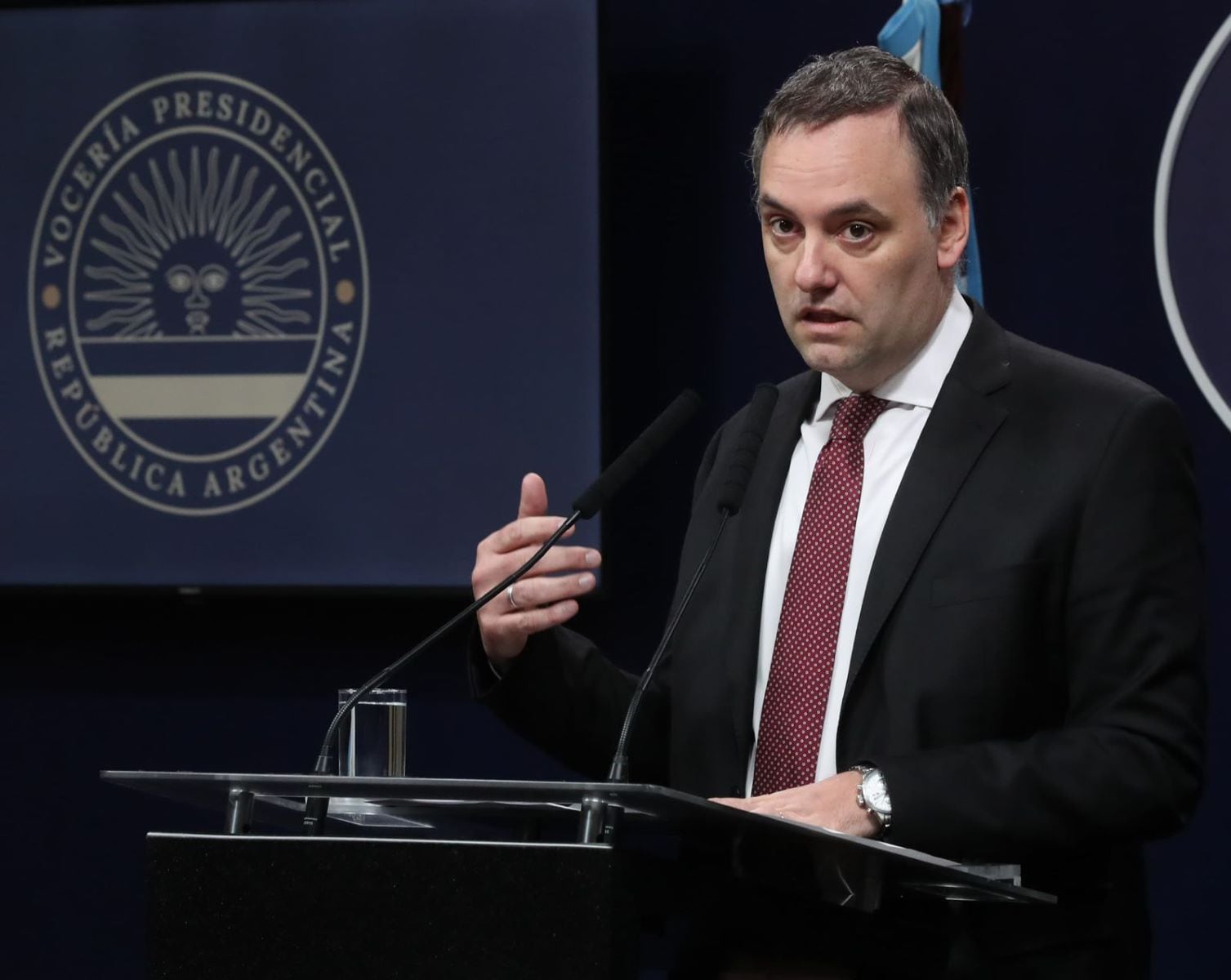 El vocero "entiende" y al mismo tiempo "desconoce". Imagen: Presidencia.