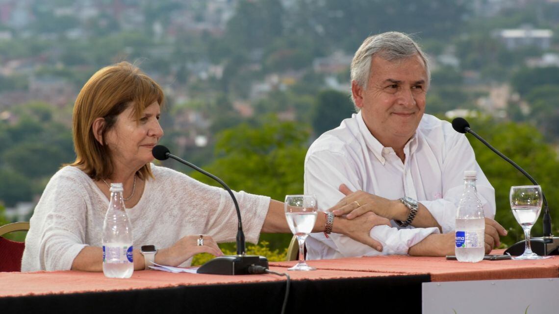 Bullrich y Morales en Jujuy, en noviembre del año pasado.