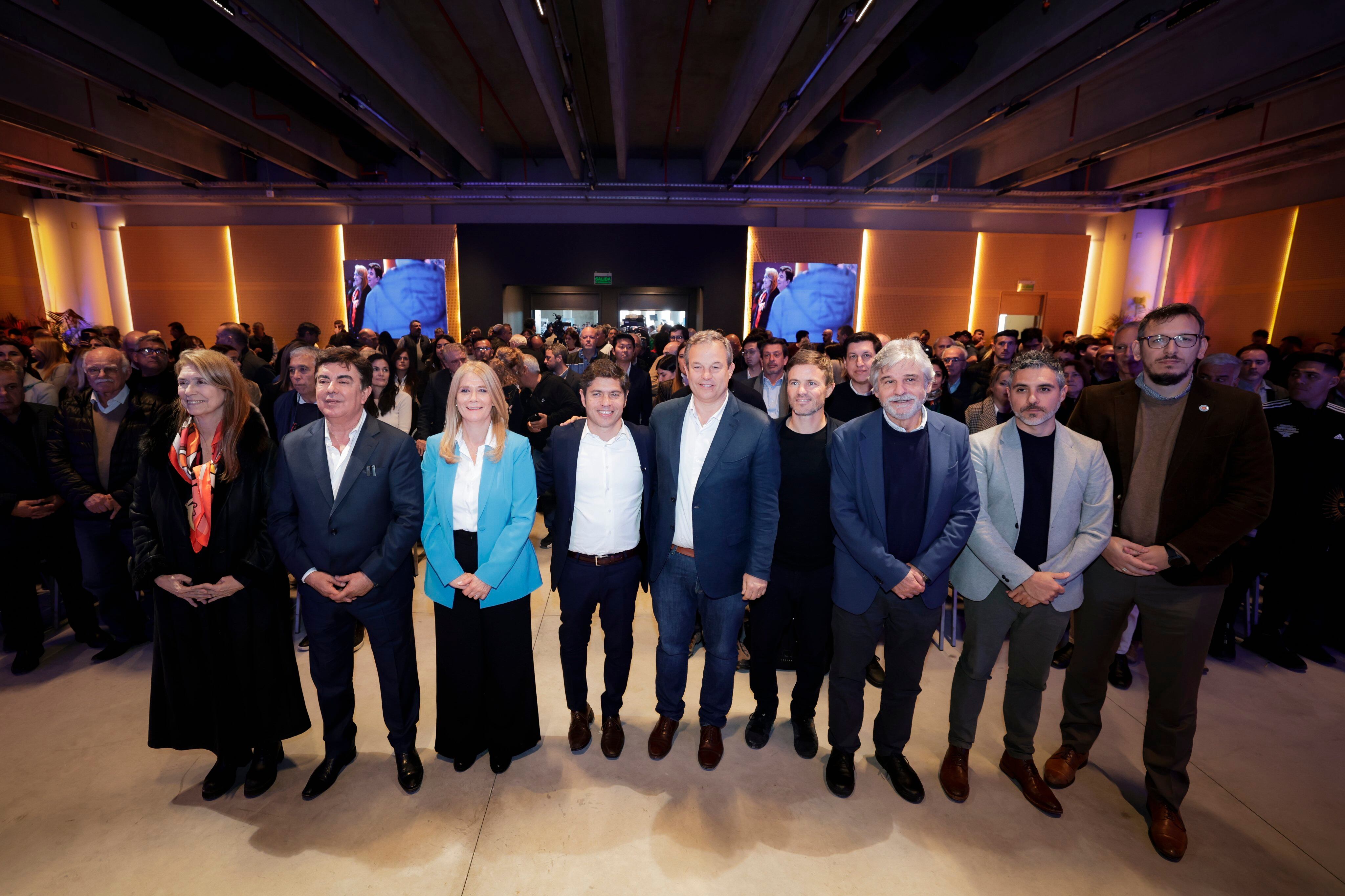Kicillof durante los anuncios en La Matanza.