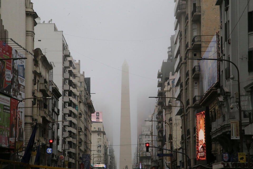Otro día con neblina en el AMBA. 