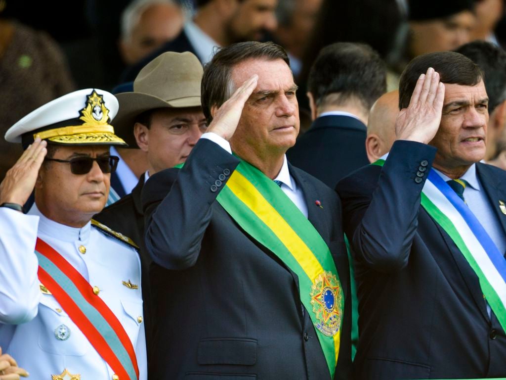 El presidente Jair Bolsonaro durante desfile militar / Marcelo Camargo, Agencia Brasil