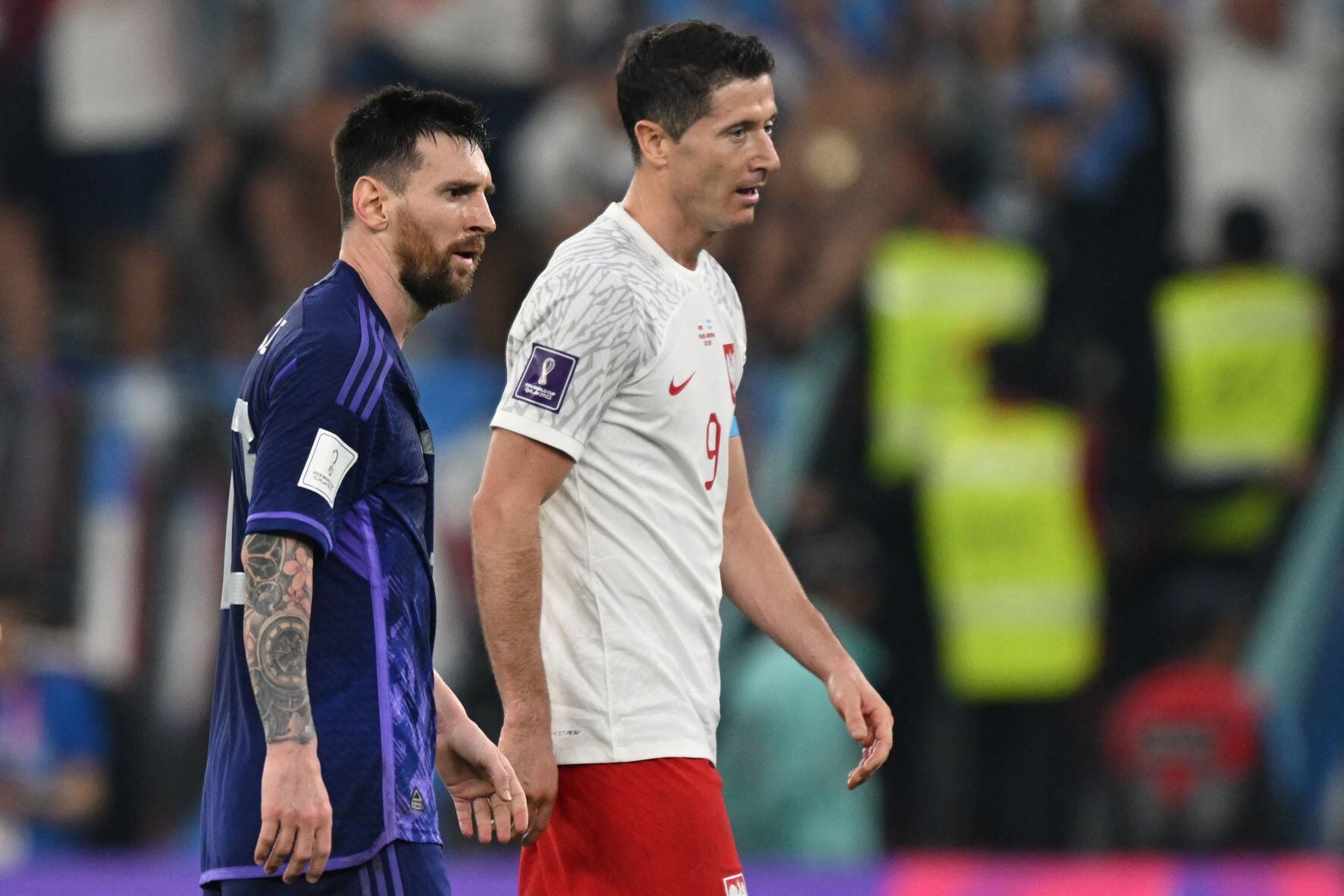 Robert Lewandowski reveló qué le dijo a Lionel Messi en el triunfo de Argentina ante Polonia