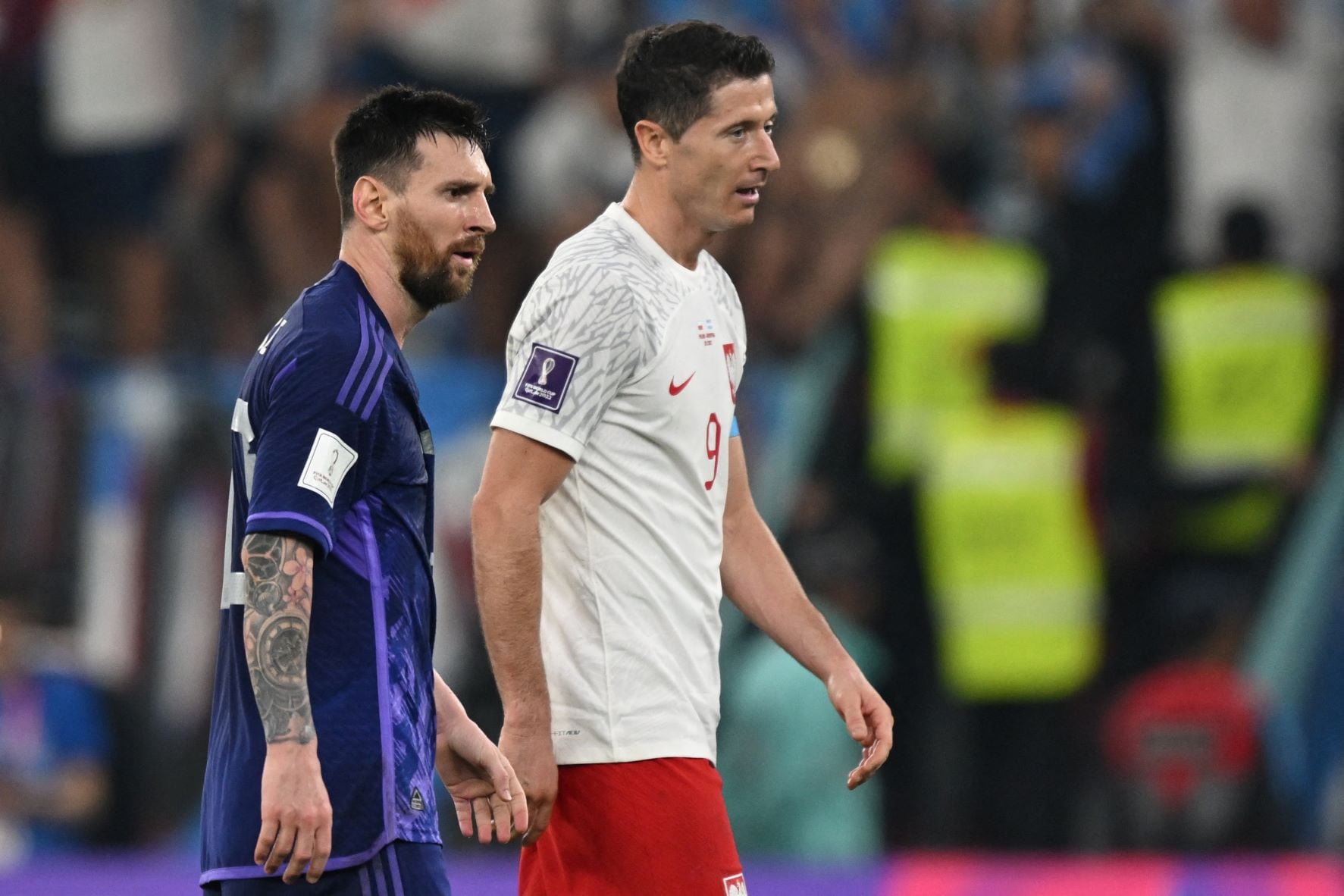 Robert Lewandowski reveló qué le dijo a Lionel Messi en el triunfo de Argentina ante Polonia