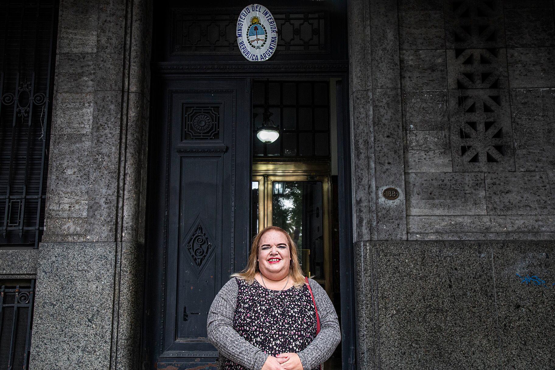 Luana en su primer día en el Ministerio