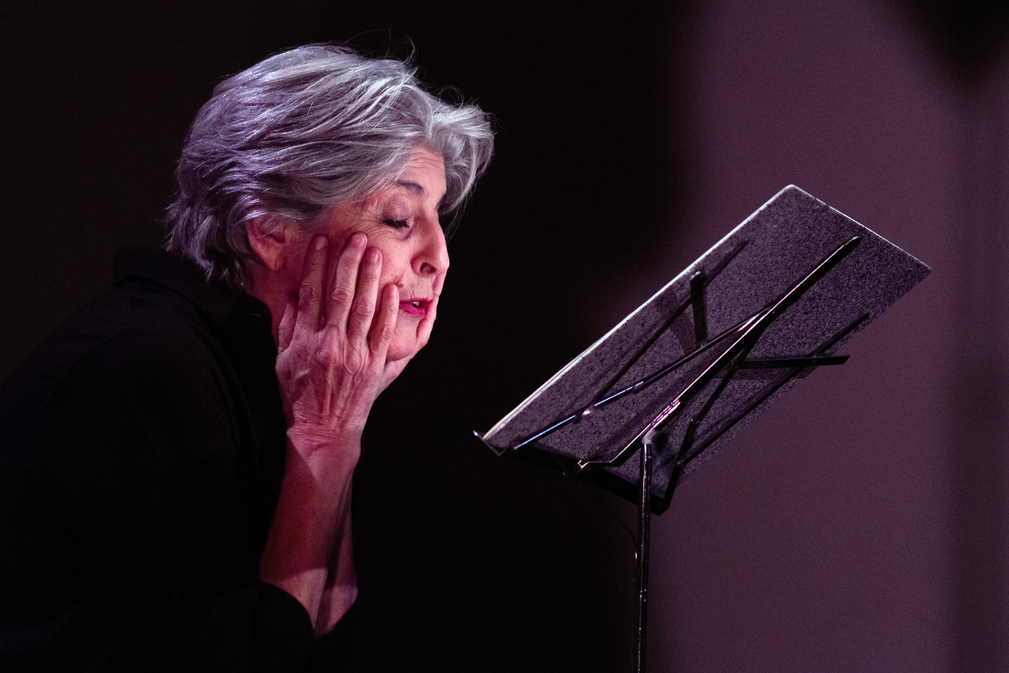 Cristina Banegas se divierte haciendo Molly Bloom, le resulta gozoso.