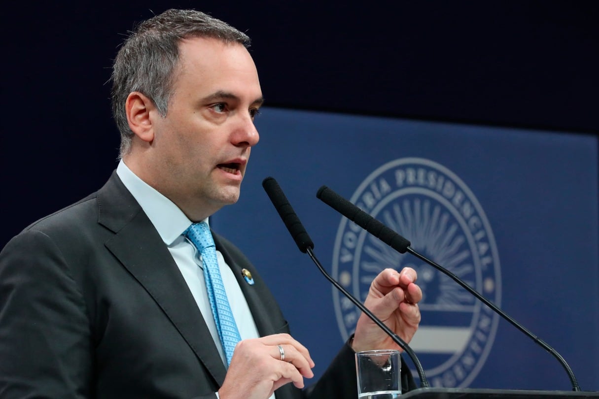 Manuel Adorni, vocero presidencial