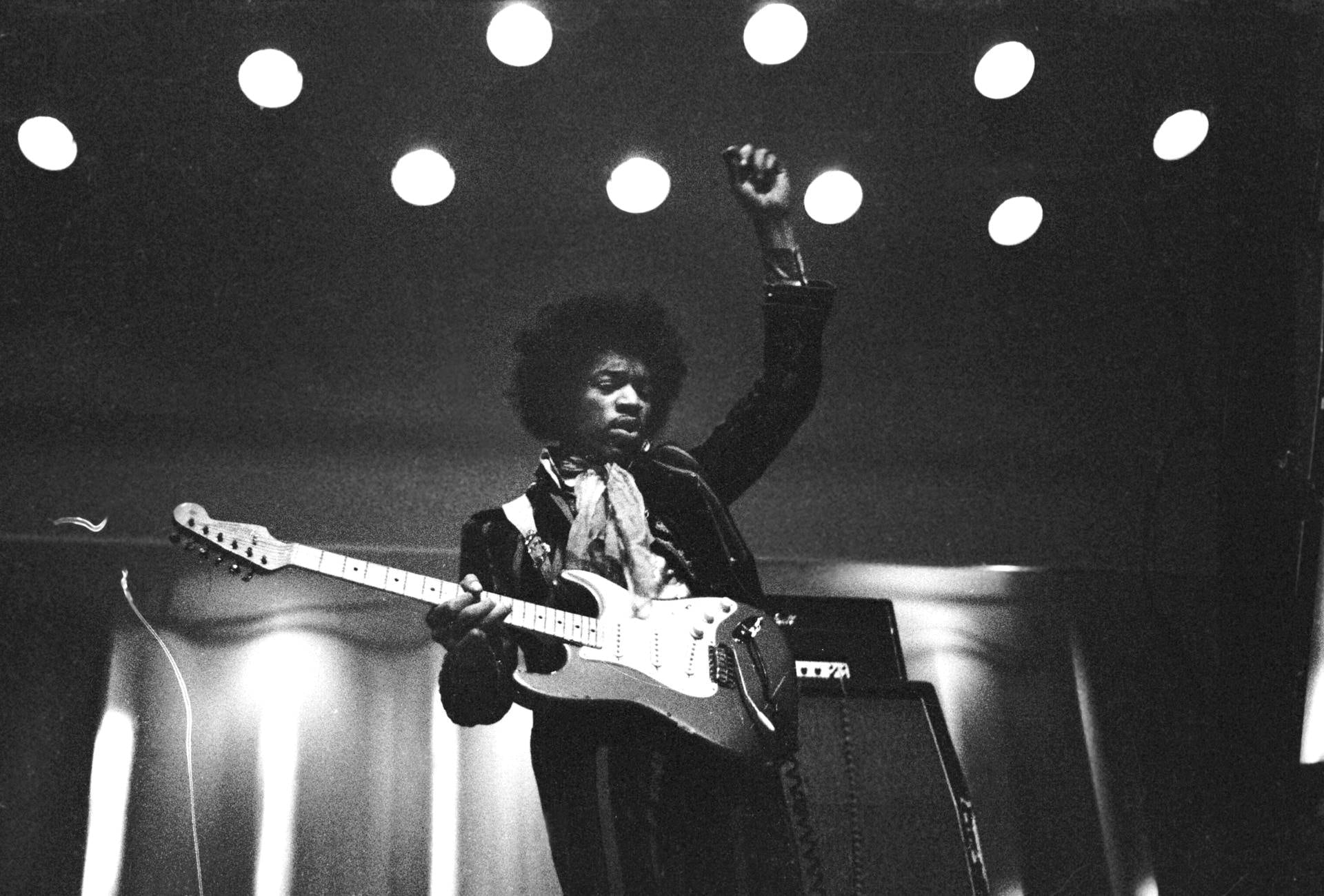 Hendrix en vivo en Helsinki en mayo de 1967. 