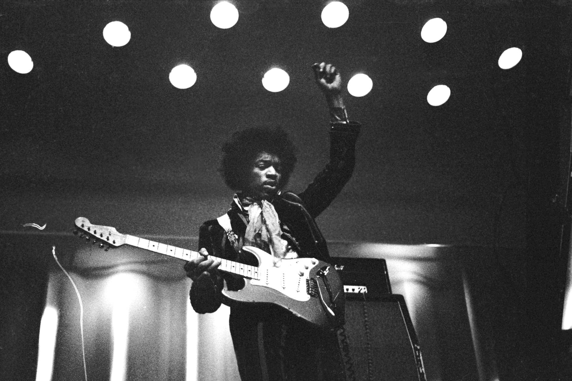 Hendrix en vivo en Helsinki en mayo de 1967.