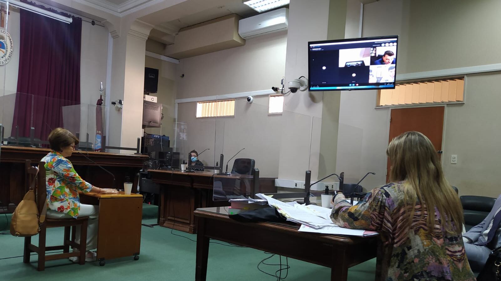 Aramayo, durante su testimonio en el debate.