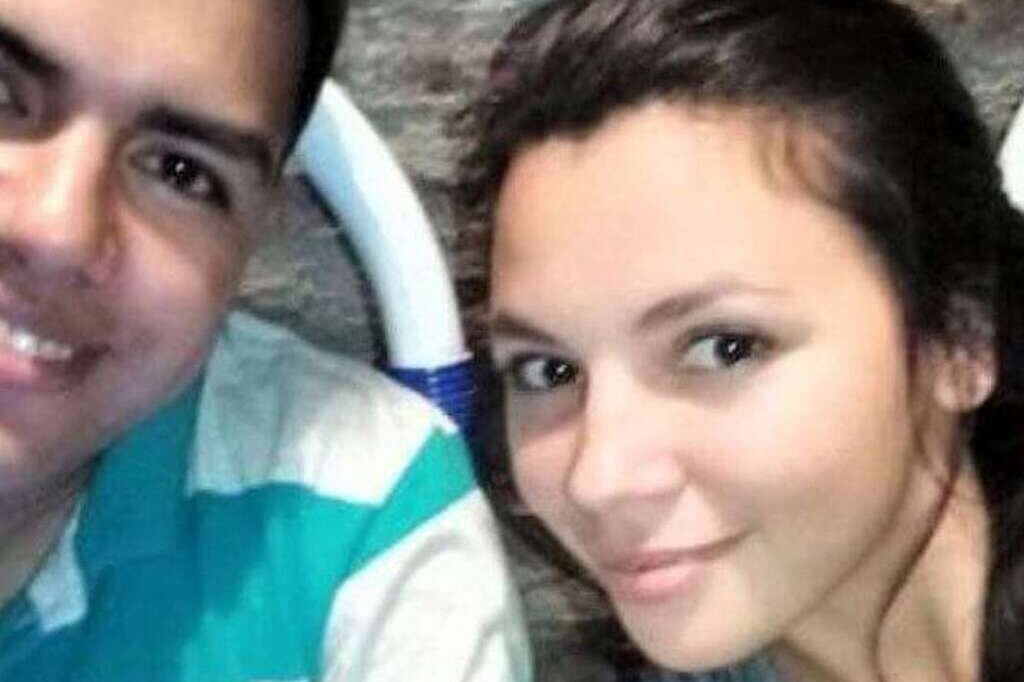 La víctima, Lía Aguirre García, y el femicida, Mauricio Beltrán Saravia.