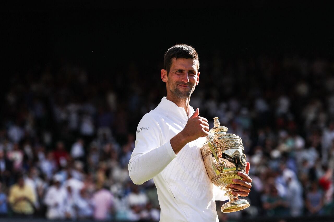 Novak Djokovic, campeón por séptima vez en Wimbledon.