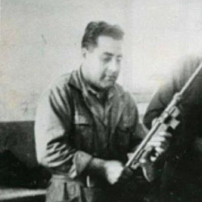 Una antigua foto de Muñiz en los tiempos de la liberación argelina.