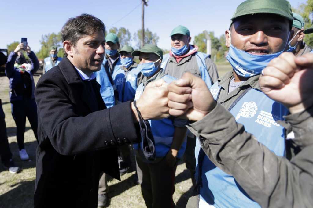 Axel Kicillof habló en una recorrida por Quilmes.