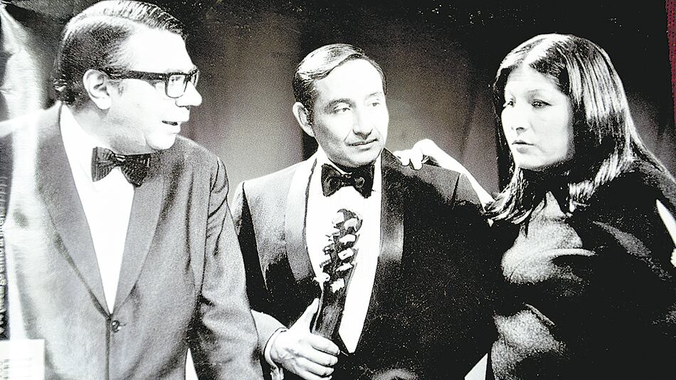 Con Ariel Ramírez y Mercedes Sosa