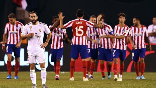 El gesto de Carvajal refleja el ánimo de Real Madrid.