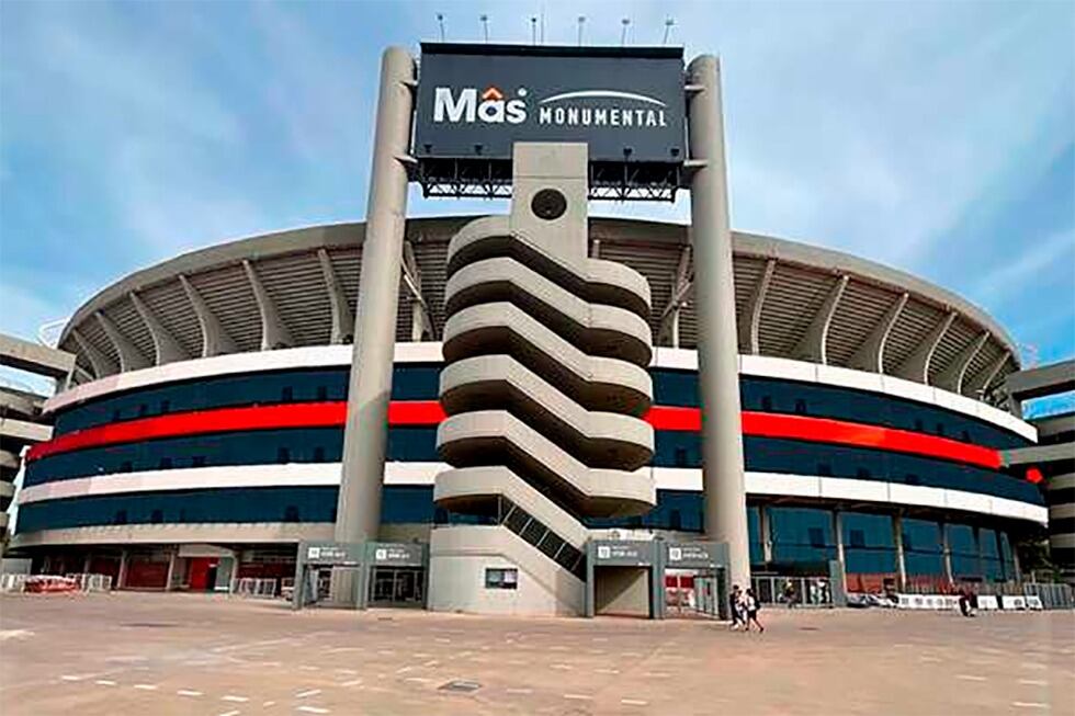 Los nuevos colores en el estadio Monumental