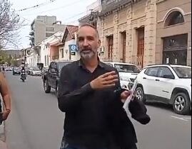 Andrés García, a la salida del juicio en el que fue absuelto. 