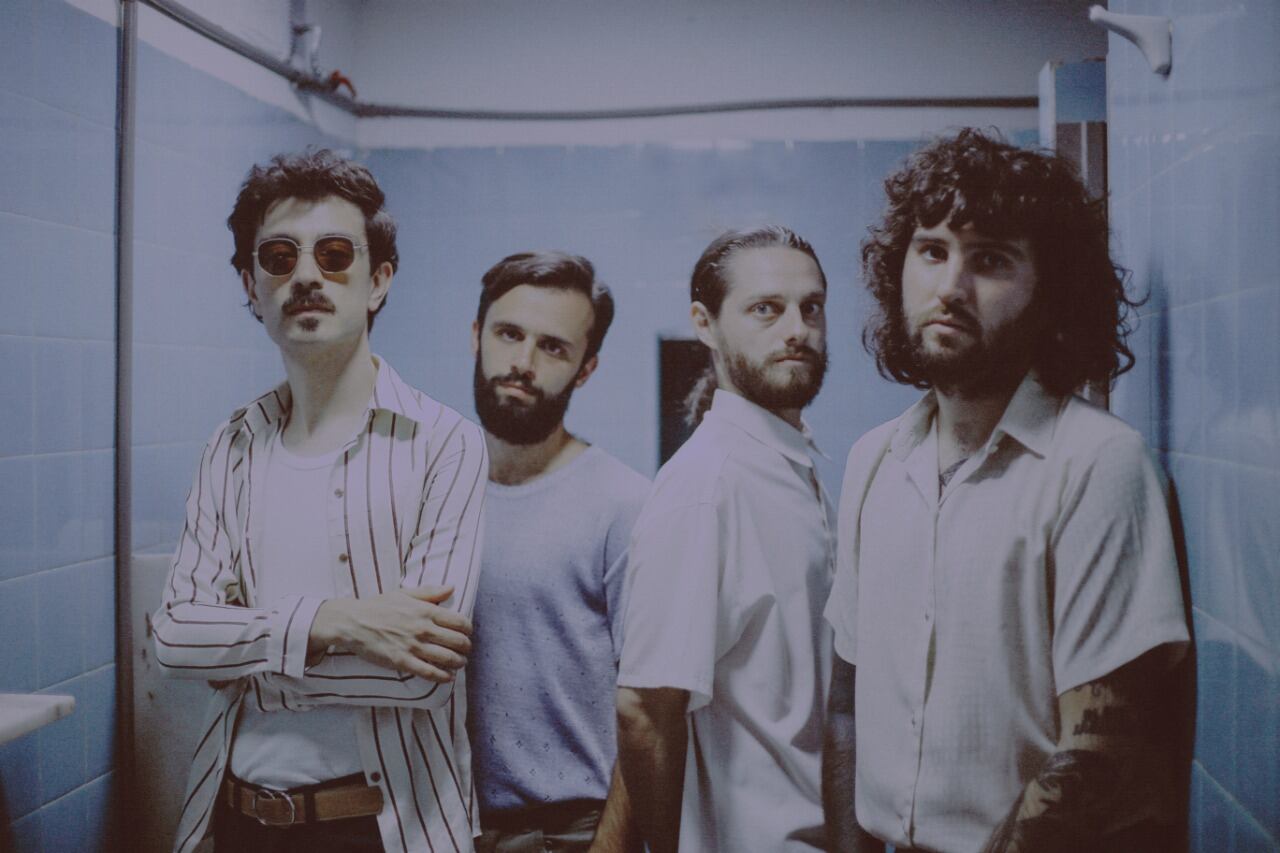 La banda cordobesa Telescopios participa del encuentro.