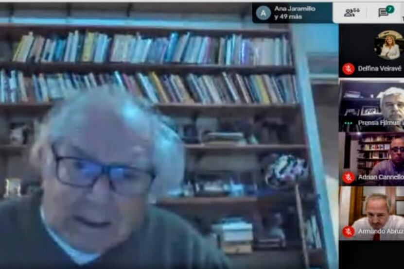 Adolfo Pérez Esquivel participó del encuentro virtual.