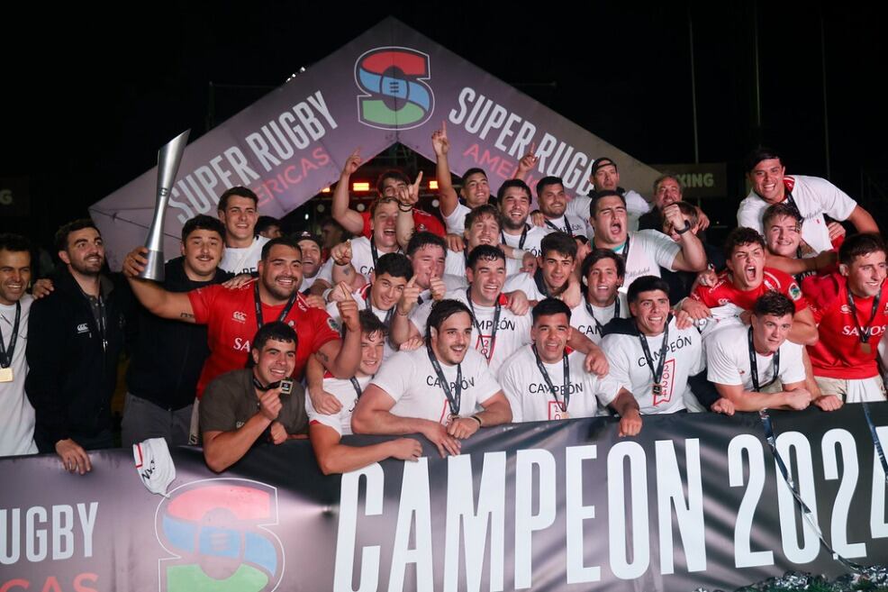 El festejo del nuevo campeón del Súper Rugby Americas