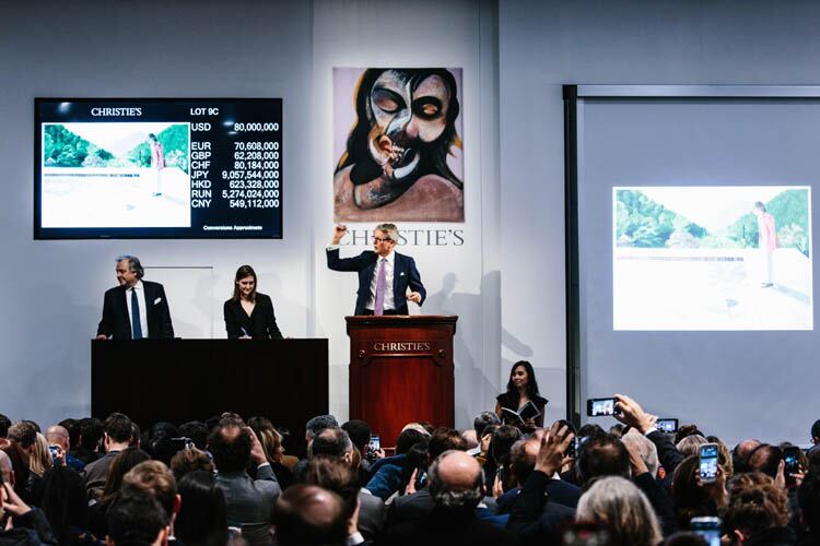 La puja por el cuadro duró casi diez minutos.