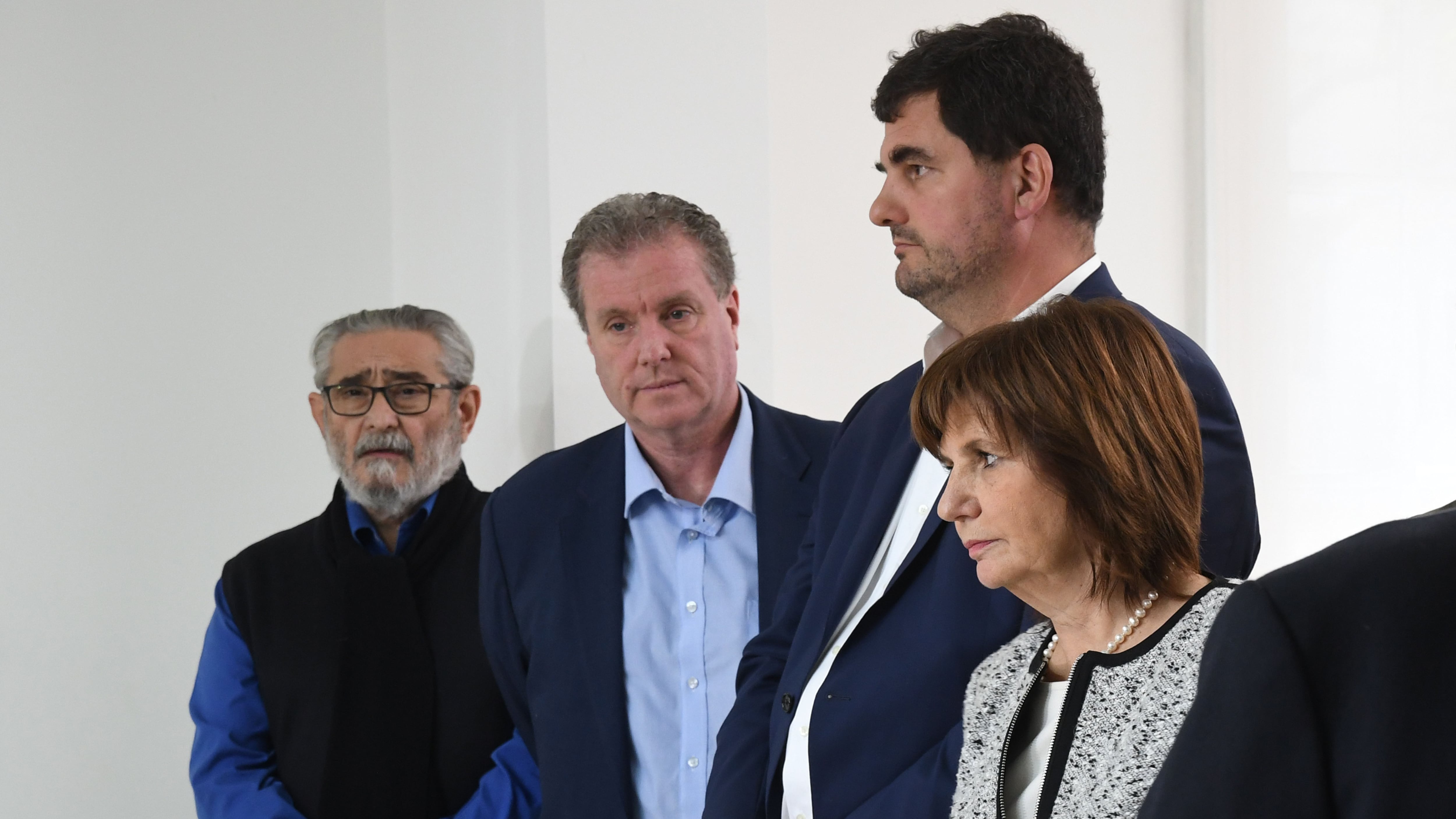 La ministra de Seguridad, Patricia Bullrich, al presentar el Servicio Cívico Voluntario.