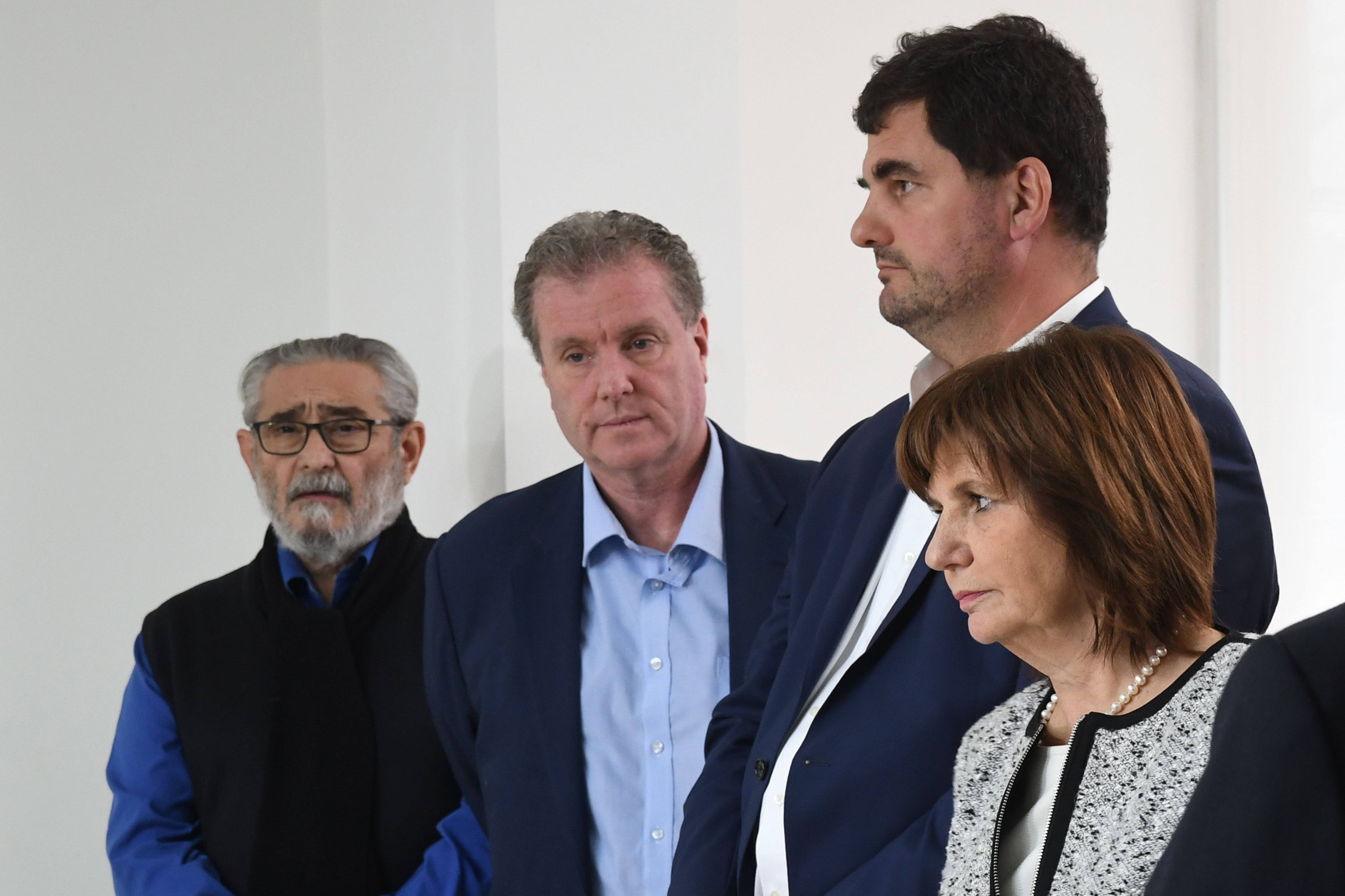 La ministra de Seguridad, Patricia Bullrich, al presentar el Servicio Cívico Voluntario.