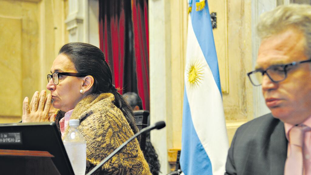 Gabriela Michetti presidió la sesión de ayer en el Senado.