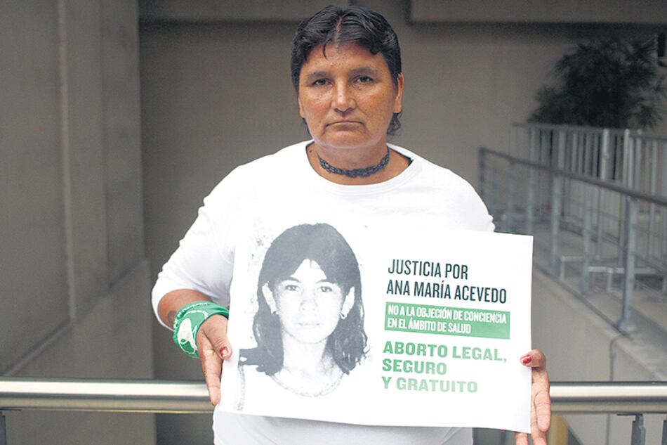 Norma Cuevas, la madre de Ana María Acevedo, la joven santafesina muerta porque el sistema de salud le negó un aborto.