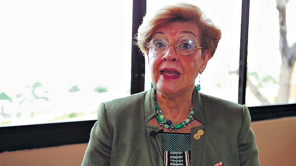 La vicepresidenta de la CIDH, Esmeralda Arosemena de Troitiño.