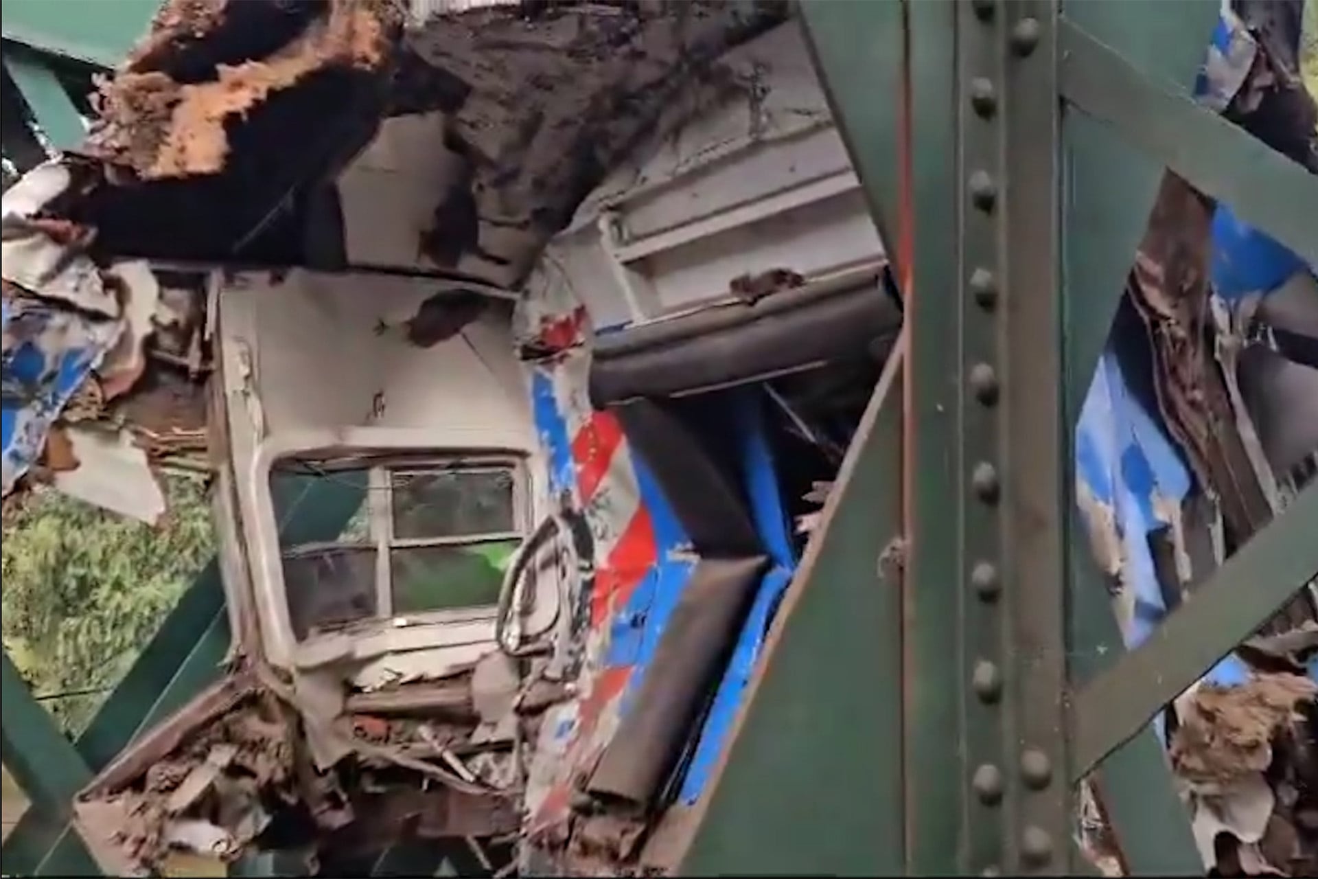 Choque en el tren San Martín