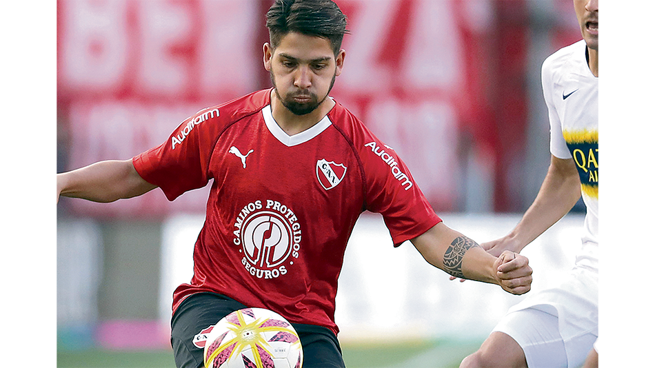 Martín Benítez, delantero de Independiente, que está noveno en la tabla.