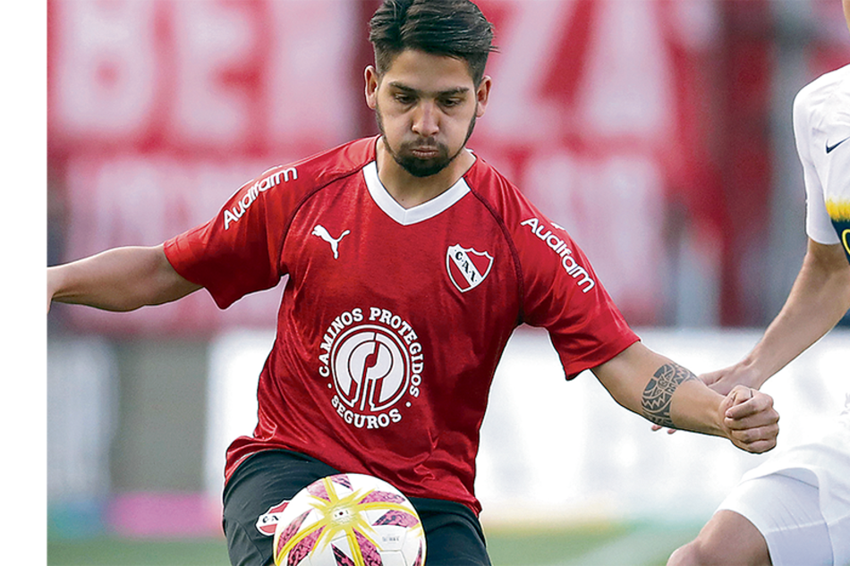 Martín Benítez, delantero de Independiente, que está noveno en la tabla.