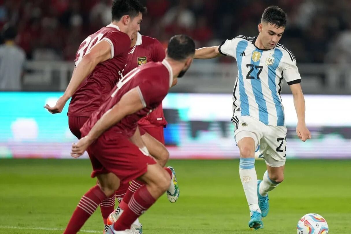 Facundo Buonanotte ya hizo su estreno con la Selección Mayor