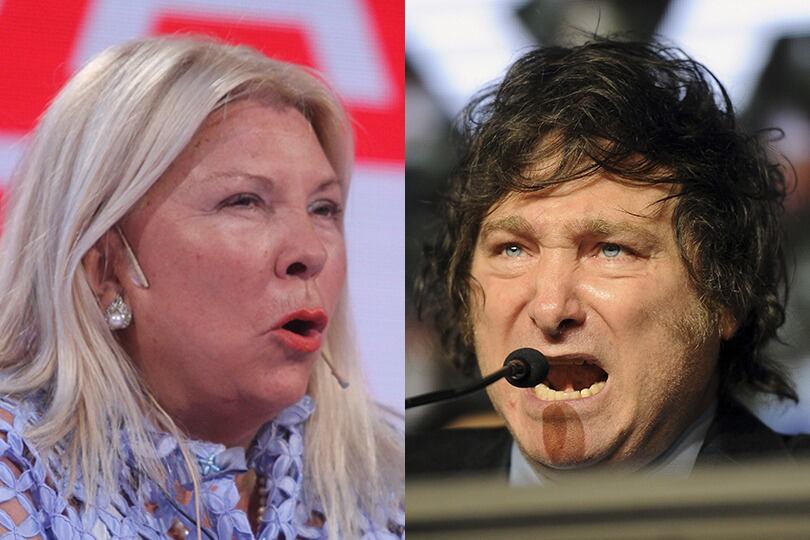 Elisa Carrió embarcada en una guerra con Javier Milei, que coquetea con Macri y Bullrich.