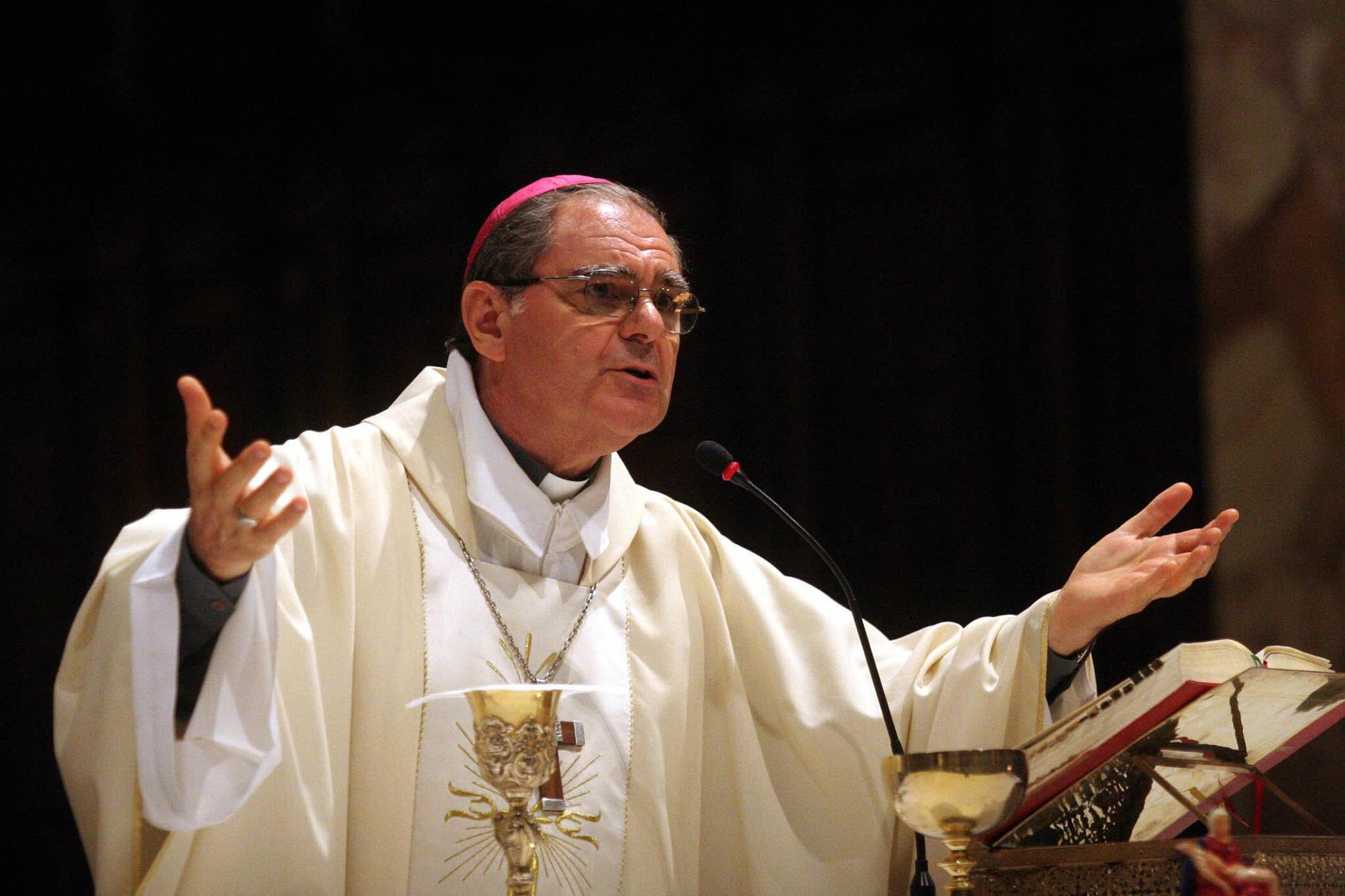 El obispo Oscar Ojea, presidente de la Conferencia Episcopal.