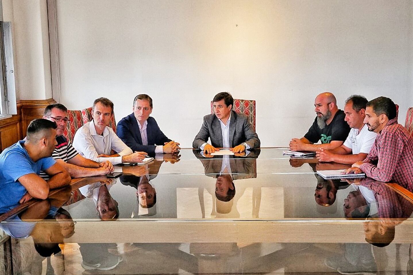 El encuentro se realizó en el ministerio de Desarrollo Social.