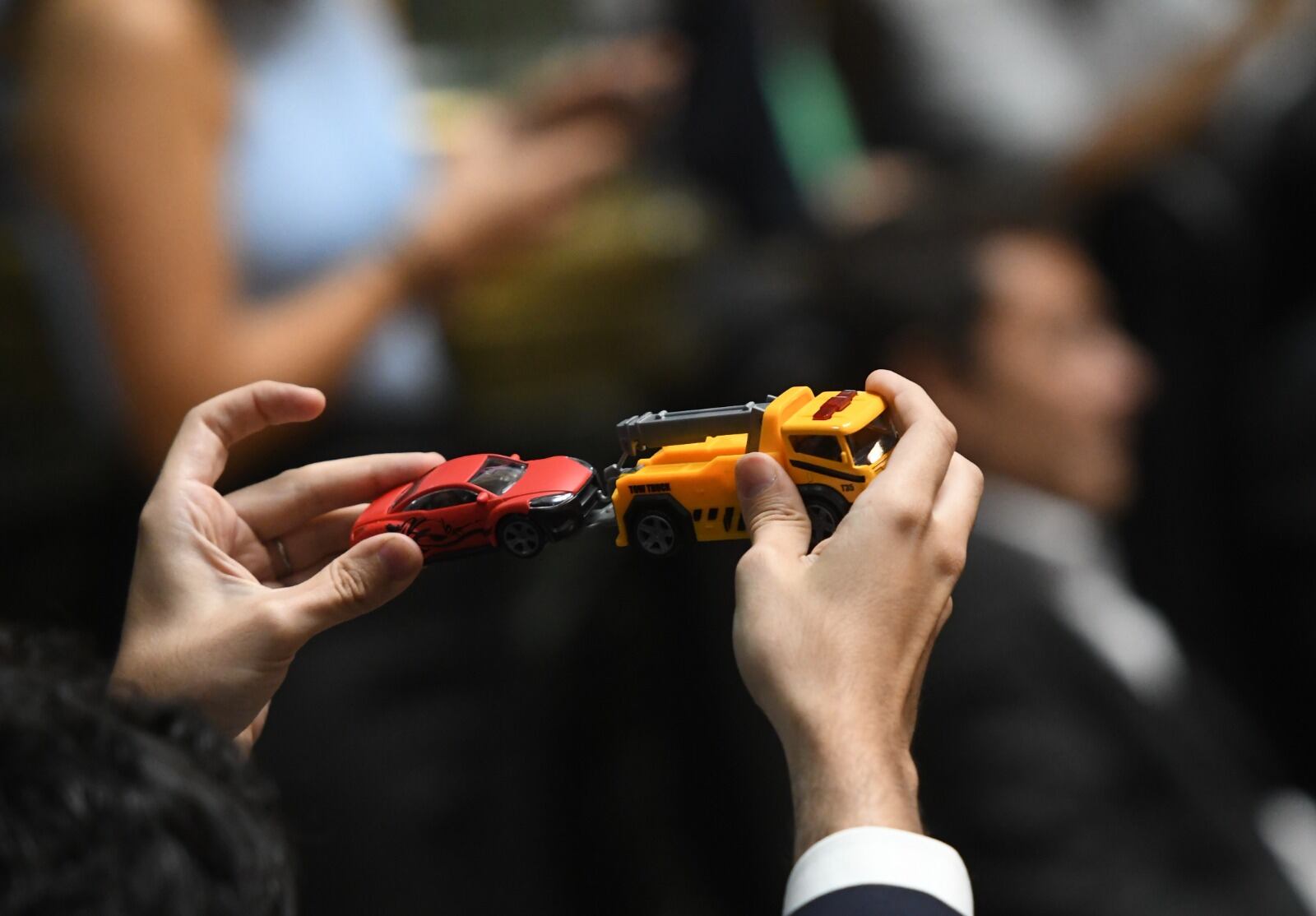 Un acarreo de juguete