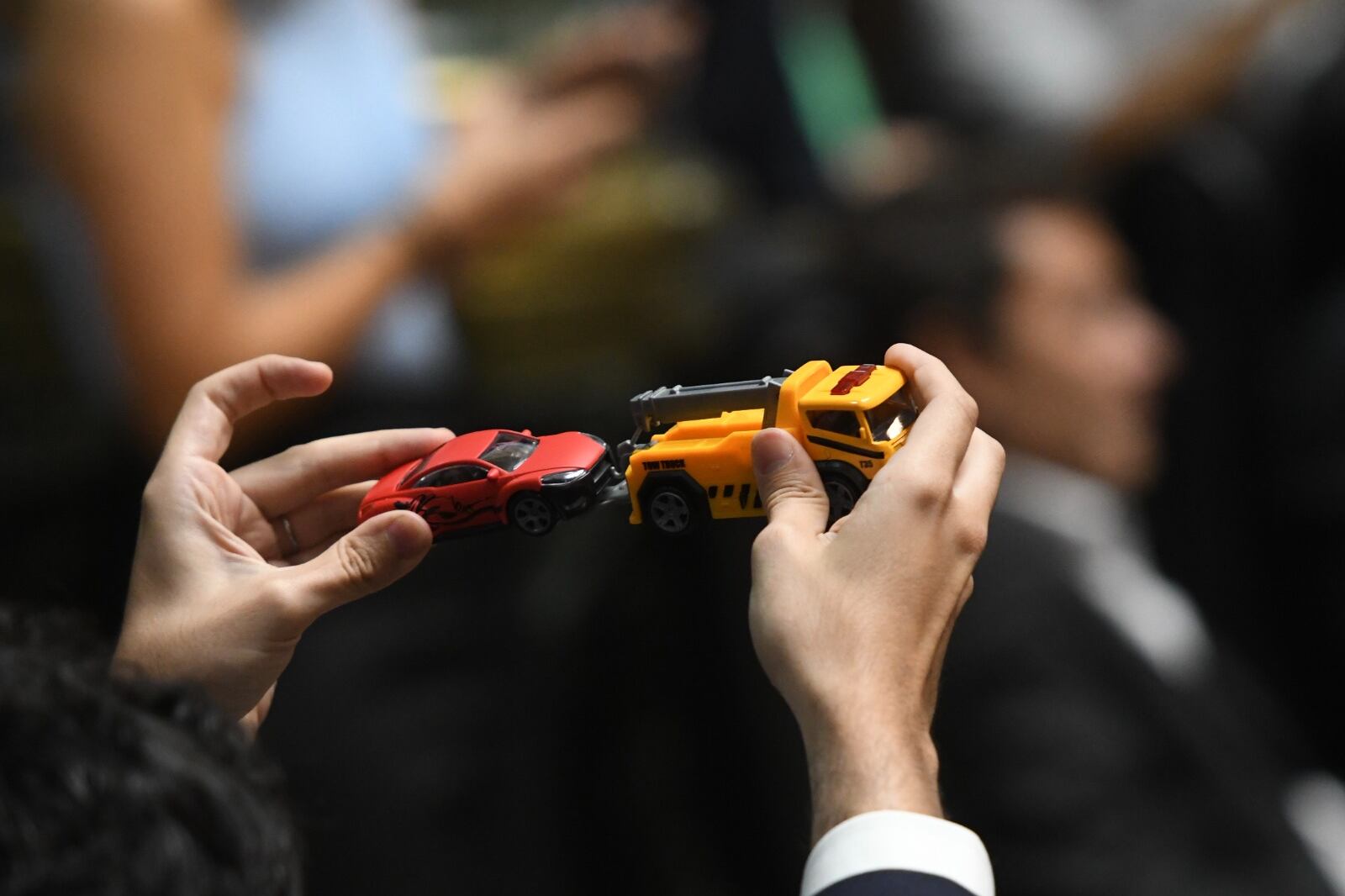 Un acarreo de juguete