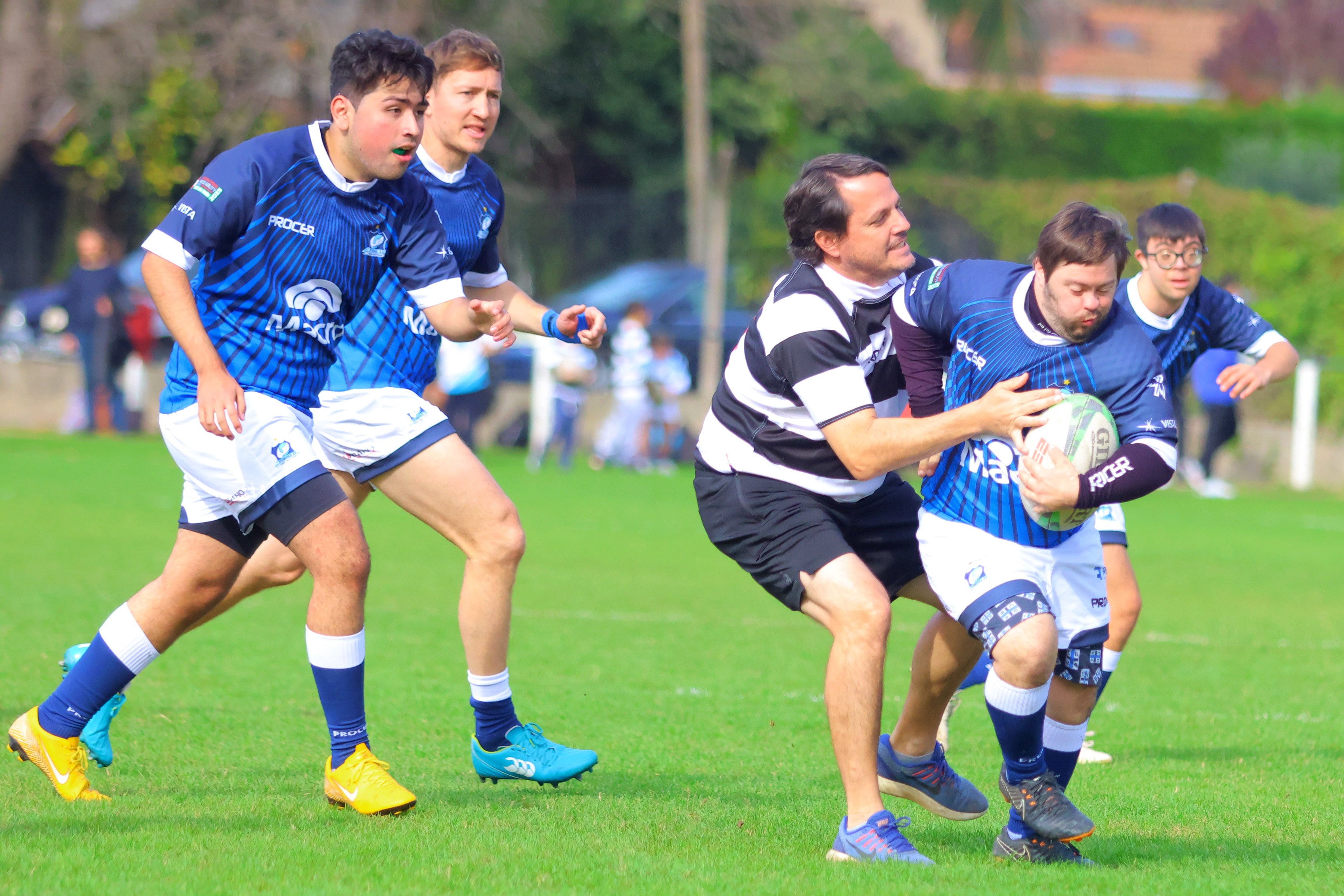 Pumpas XV en acción, rugby inclusivo