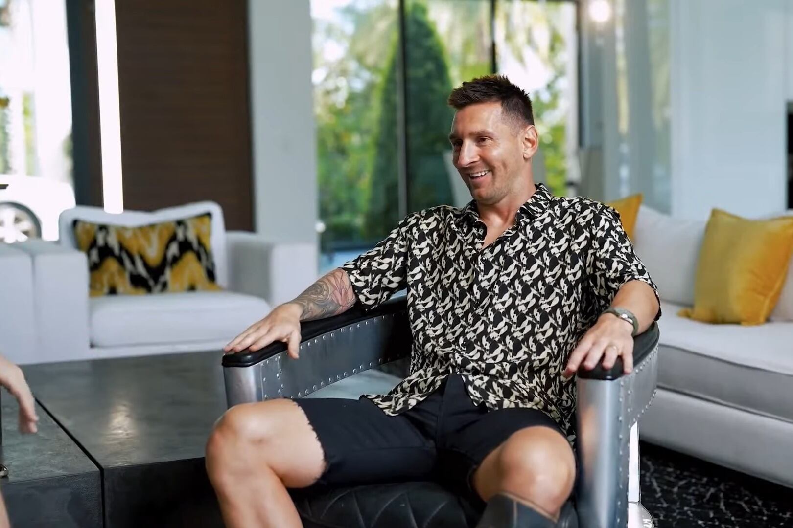 Lionel Messi en su casa de Miami
