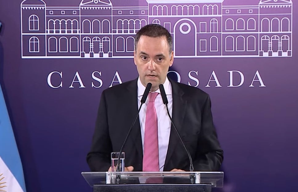 Manuel Adorni, vocero presidencial